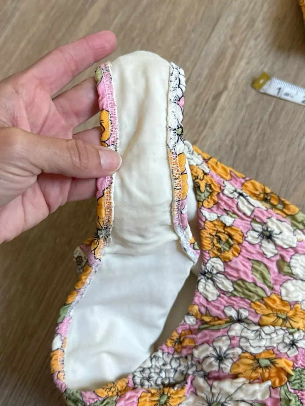 triangl swimwear Pink Yellow Floral Bikini Set Medium